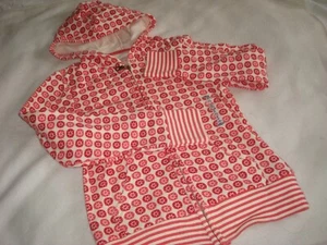 Girls Hooded Sweatshirt Size 8 Zip Front - Picture 1 of 2