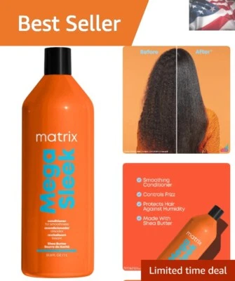 Natural Mega Sleek Conditioner - Smoothing Formula for Dry and Damaged Hair - Image 1 of 4
