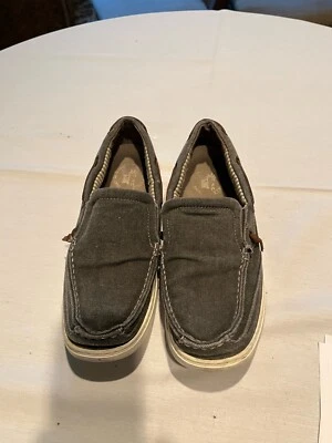 男式灰色拖鞋码头帆布鞋 Margaritaville 尺码 13 — 第 1/3 张图片