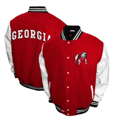 Georgia Bulldogs Jacket Georgia Football Bomber Varsity Jacket US Tarrif Paid  - Image 1 of 4