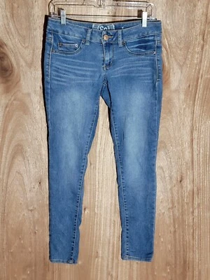 so jeans mujer talla 7 regular jegging elástico tiro bajo denim azul Foto 1 de 4