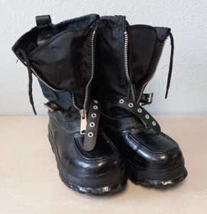 Vintage Steel Shank Women's Wool Insulated Snowmobile Winter Boots - Size 7W - Bild 1 von 8