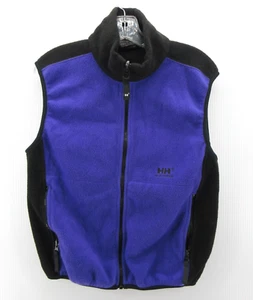 VINTAGE Helly Hansen Vest Women Medium Purple Jacket Fleece Coat Full Zip 90s - Picture 1 of 12