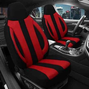 2x Sitzbezüge passend für Land Rover Discovery 5 (Schwarz-Rot) Pilot ZENO502 - Bild 1 von 12