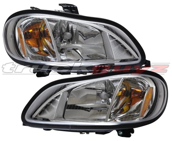 02-18 Freightliner M-2 M2 100/106/112 Mdl Headlight Headlamp Assembly PAIR - Image 1 of 1