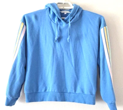 Mujer Bebé Azul Sudadera con Capucha Ropa de Salón Arco Iris Rayas GRANDE PJ Salvamento Foto 1 de 4