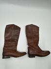 Frye Mens Campus Cowboy Western Boots Brown Leather  Round Toe Usa 9 B 77167
