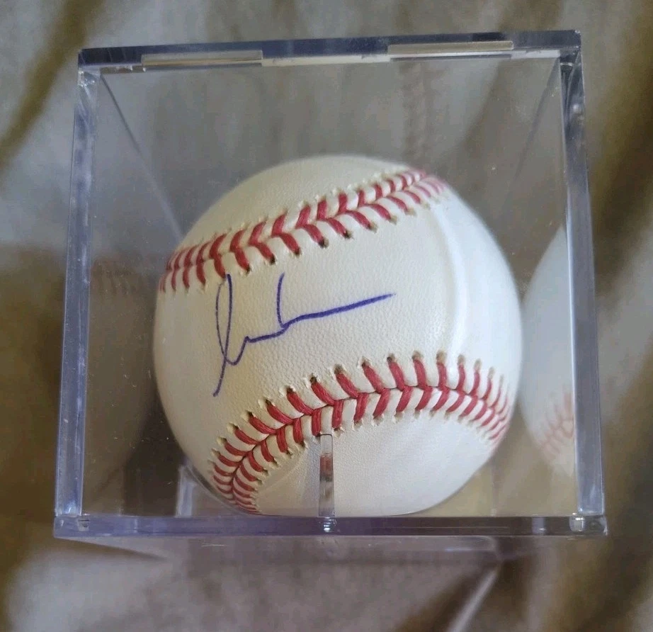 Gabe Kapler - NWT Signed Official MLB Giants Baseball Clear Signature COA Logo - Image 1 of 4