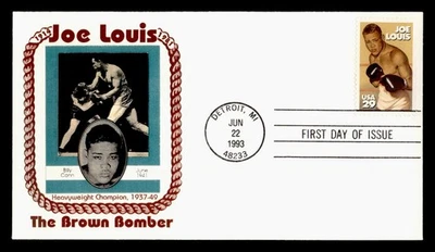 DR WHO 1993 FDC BOXING JOE LOUIS SPORTS PANDA CACHET M58461 - Image 1 of 2