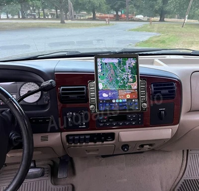 9.7" FOR FORD F250 F350 2005 2006 2007 STEREO RADIO GPS ANDROID 15 CARPLAY 2+32G Foto 1 de 4