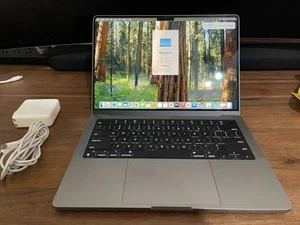 APPLE MACBOOK PRO 14” A2442 M1 PRO 16GB 512GB CYCLE COUNT: 68 - Picture 1 of 15