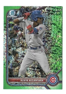 2022 Bowman Chrome Speckle Green Refractor /99 Kevin Alcantara #BDC-86 - Picture 1 of 2