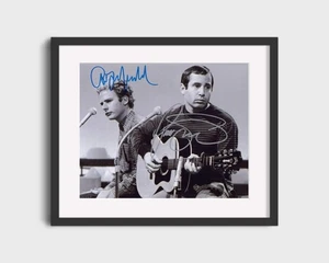 Music Autograph Photo - Simon and Garfunkel - Harmonious Duo Signed - Picture 1 of 8