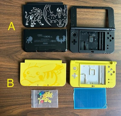 Housing Shells for (New Nintendo 3DS XL) Sun and moon/Pikachu FAST SHIPPING - Image 1 of 2