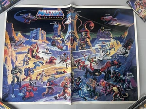 Póster de colección Masters of the Universe MOTU 32 x 23 Eternia 1986 con He-Man - Imagen 1 de 12