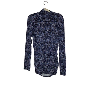 J.Crew turtleneck floral blouse size XL  - Picture 1 of 5