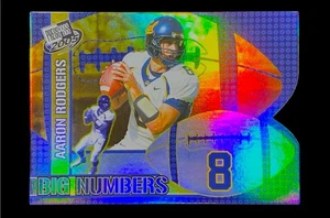 Aaron Rodgers ROOKIE BLAU GESTANZTER REFRAKTOR HOLO Regenbogenfolie nicht automatisch STEELERS - Bild 1 von 2