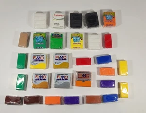 LOT OF 30 NEW MODELING CLAY PACKS MIXED - Picture 1 of 16