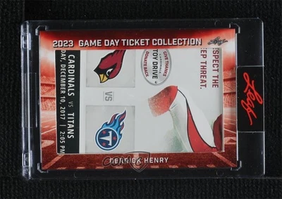 2023 Leaf Game Day Ticket Collection Derrick Henry #TC-15 - Image 1 of 2