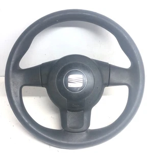 SEAT LEON MK2 1.6 PETROL ENGINE STEERING WHEEL TRIM HORN BUTTON UNIT 2005-2012 - Picture 1 of 4