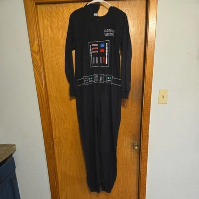 Star Wars Darth Vader Unisex Capucha Vellón Una Pieza Talla L 4-6 Cremallera Prendas para Dormir Foto 1 de 3