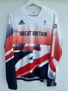 Adidas Team GB T Shirt Tokyo 2020 Olympics Gym Training Long Sleeve Mens Small S - Picture 1 of 9