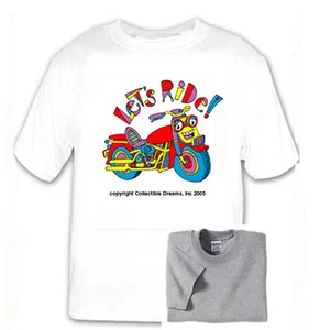 Motorcycle T-Shirt Multiple Sizes/Colors Kids Boys Girls Happy Bright Free Ship - Picture 1 of 2