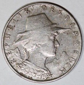 Austria 1929 10 Groschen Woman Of Tyrol- Foreign Coin 22mm - Picture 1 of 2