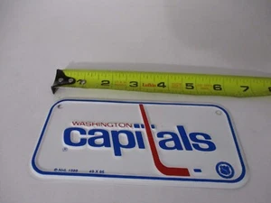 NHL WASHINGTON CAPITALS MINI License Plate decoration Motorcycle Metal Aluminum - Picture 1 of 2