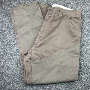 Vintage Ted Williams Pants Men 34 Double Knee Duck Hunting Brush Canvas Workwear - Picture 1 of 20