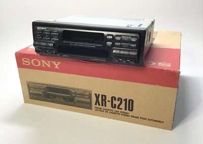 SONY XR-C210 CASSETTE CAR STEREO (1994) REMOVABLE FACE - W/BOX VINTAGE SONY 1DIN - Image 1 of 4