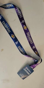 LA Dodgers LA Lakers NBA Champions World Series 2020 City of Champions Lanyard - Picture 1 of 1