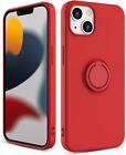 Silicone Kickstand Bumper Protective Case For Iphone 13 Mini 5.4" - Red