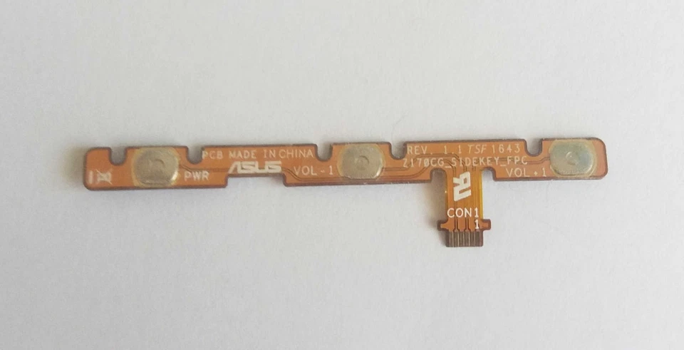 Genuine Asus ZenPad Z170CG Power Volume Button Logic Board Replacement Part - Immagine 1 di 1