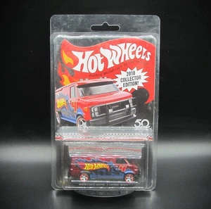 Hot Wheels 2018 COLLECTOR EDITION, CUSTOM GMC PANEL VAN, Red, In Protector - Picture 1 of 2