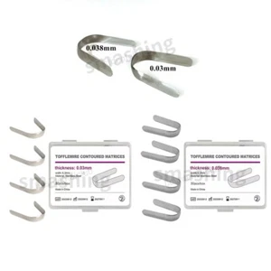 30 Stck. Dental Tofflemire konturierte Matrizen Edelstahl Premolar Matrix Bänder - Bild 1 von 10