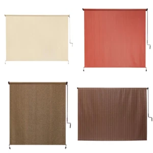Exterior Roller Shade 48/72/96 In. W X 72/96 In. L Fade Resistant Fabric - Picture 1 of 16