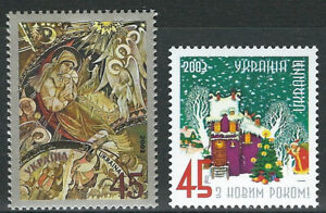 Ukraine - Neujahr und Weihnachten Satz postfrisch 2003 Mi. 605-606