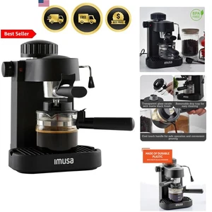 Máquina de café espresso cafetera 4 tazas espumador de leche de capuchino filtro reutilizable - Imagen 1 de 12