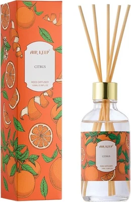 Airkeep Reed Diffuser Oil Set with Reed Sticks,Citrus Aromatherapy Oil Scent Dif - Image 1 of 4