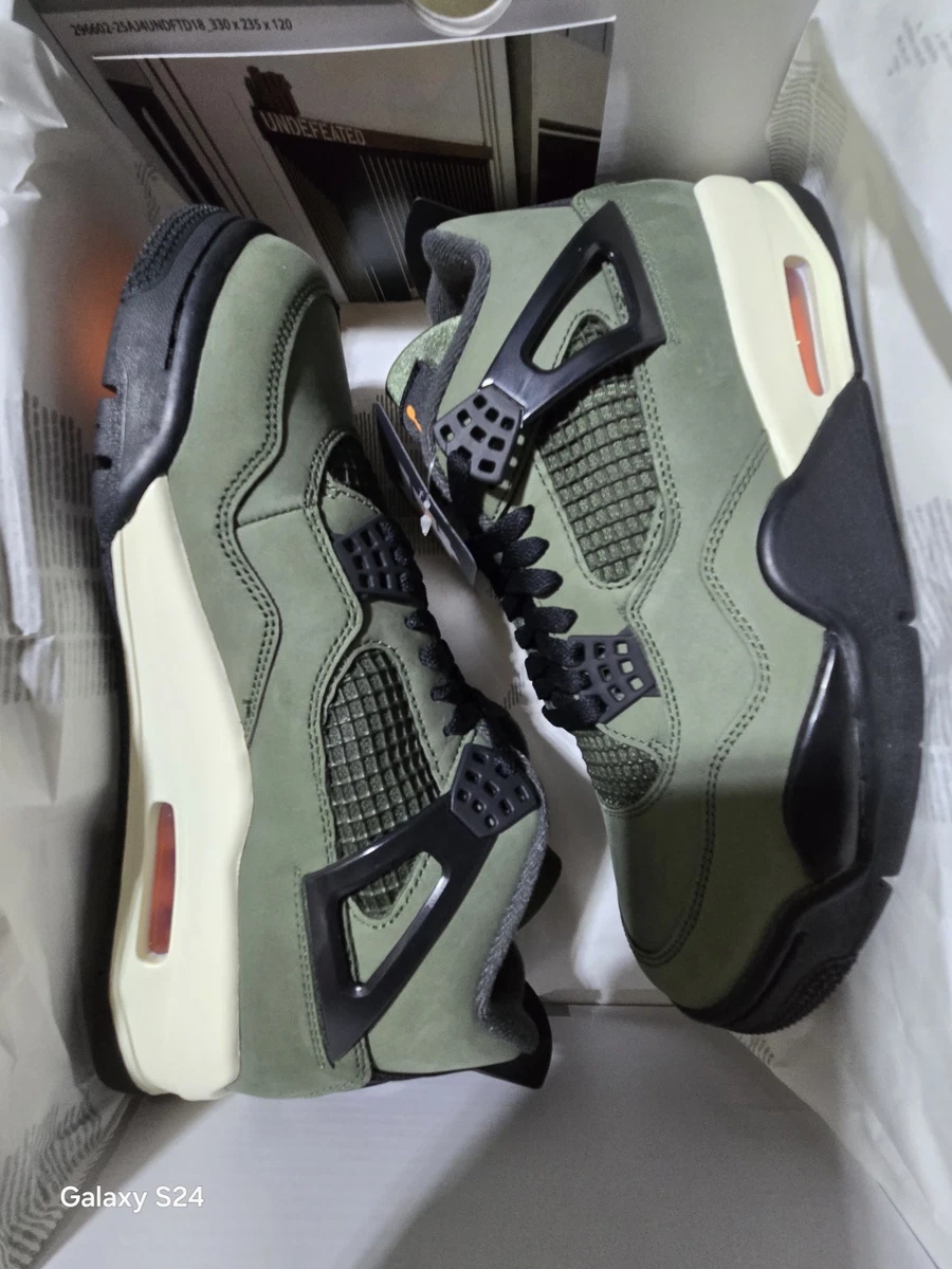 靴 Undefeated Air Jordan 4 Green 28.5cm Air Jordan 4 x UNDEFEATED 'Deep Green and Clementine' (IB1519-200