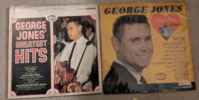 Classic GEORGE JONES Love Bug/Greatest Hits MUSICOR RECORDS 2 LP LOT - Image 1 of 4