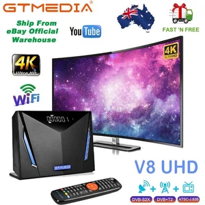 4K Combo Tuner V8 UHD FTA DVB-S2/T2 Satellite Receiver Decoder PVR HD SAT TV Box - Picture 1 of 16