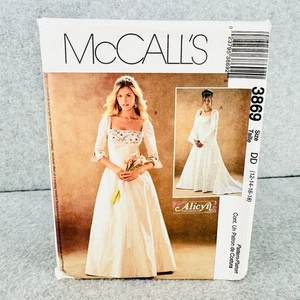 McCalls 3869 Square Neck Formal Wedding Gown Dress Misses Size 12 18 Pattern - Picture 1 of 4