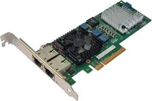 Carte réseau Intel Dell X520-T2 2x RJ-45 10GbE 0JM42W JM42W profil normal - Photo 1/1