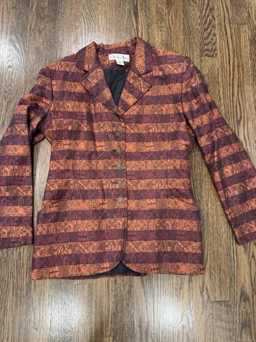 Giacca blazer vintage scollo a V CHRISTIAN DIOR taglia 8