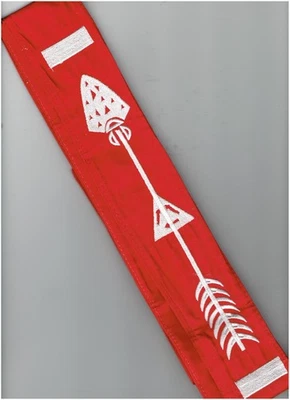 ORDER OF THE ARROW (OA) --Red "VIGIL" HONOR OA Sash - MINT Condition !! - Image 1 of 2