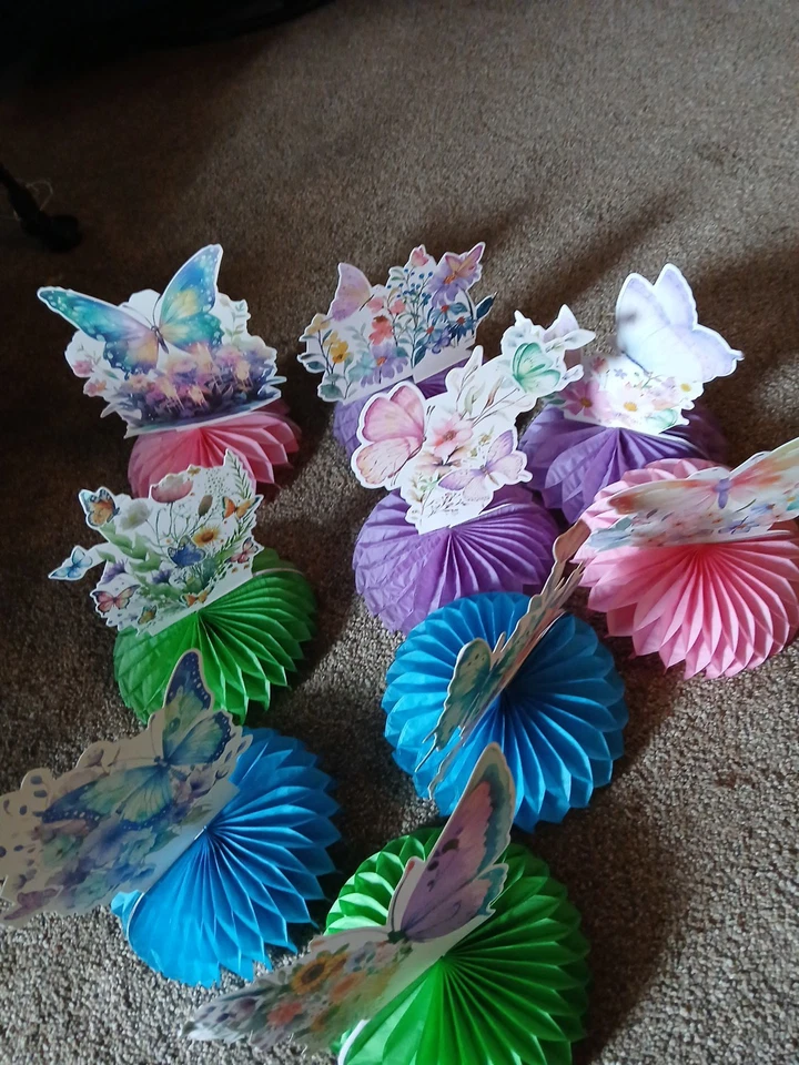 Лот из 10 упаковок (9 шт. Butterfly Centerpeice Honeycomb) - Изображение 1 из 4