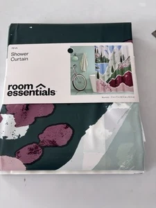 Room Essentials, tenda da doccia realizzata con Peva. Bianco pulito con panno umido nuovo con etichetta - Foto 1 di 4