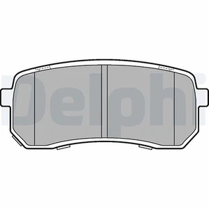 DELPHI Bremsbelagsatz, Scheibenbremse Hinterachse für KIA - Bild 1 von 3